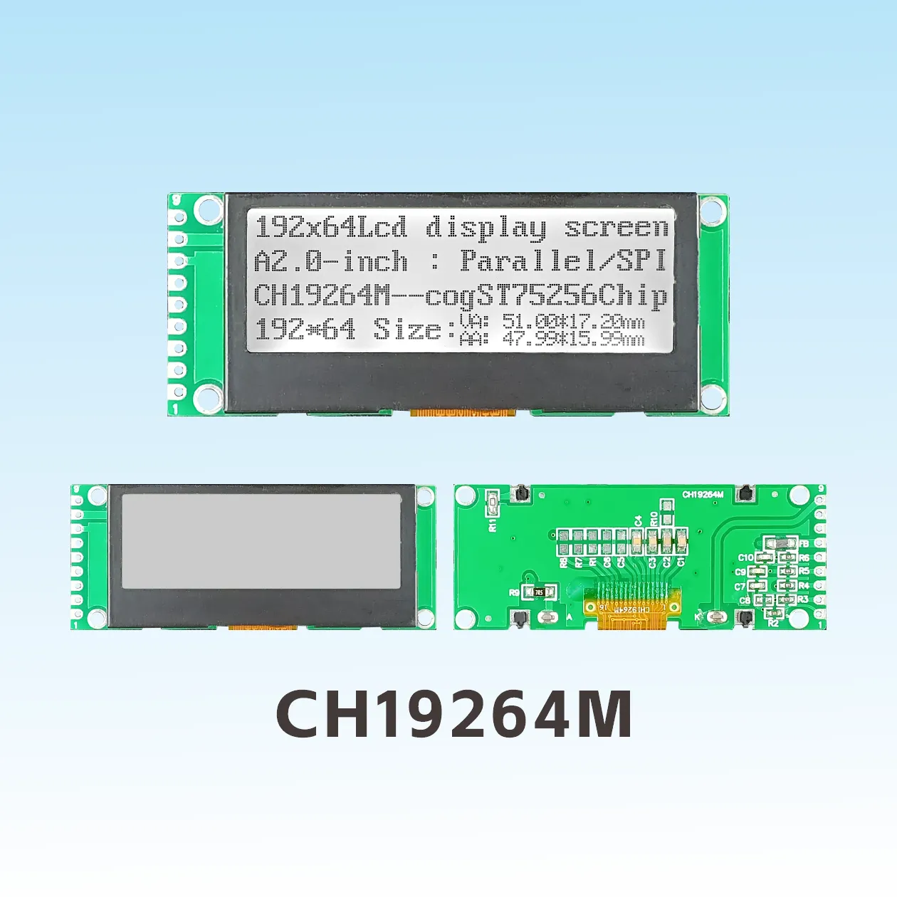 CH19264M 192x64 COG LCD-Modul