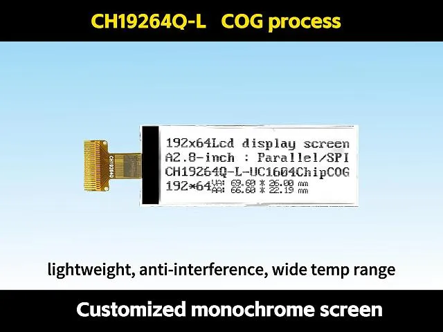 CH19264Q-L   192x64 Punktmatrix-Monochrom-Display