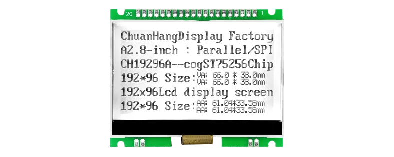 Module d'affichage LCD graphique CH19296A