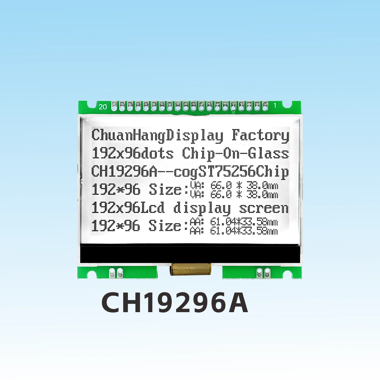 CH19296A Grafik-LCD-Displaymodul