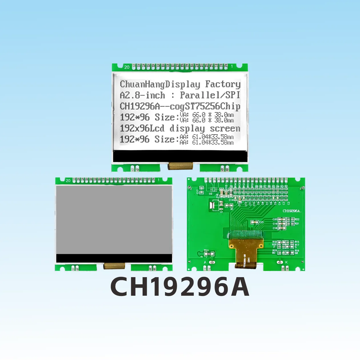 CH19296A Grafik-LCD-Displaymodul