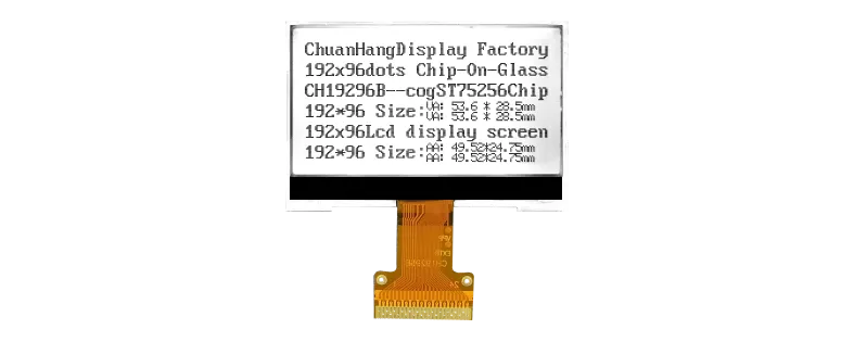 CH19296B-L 192x96 Affichage LCD COG