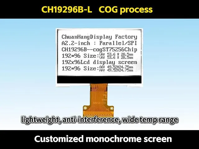 CH19296B-L 192x96 Pantalla LCD COG