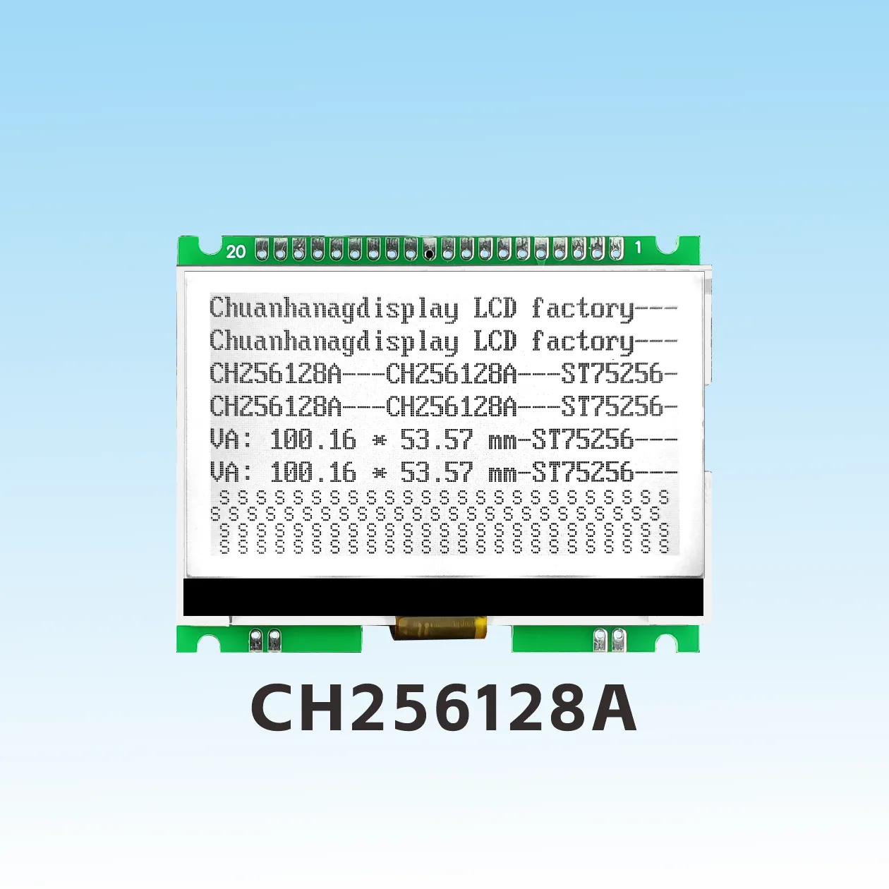 CH256128A    256x125 LCD
