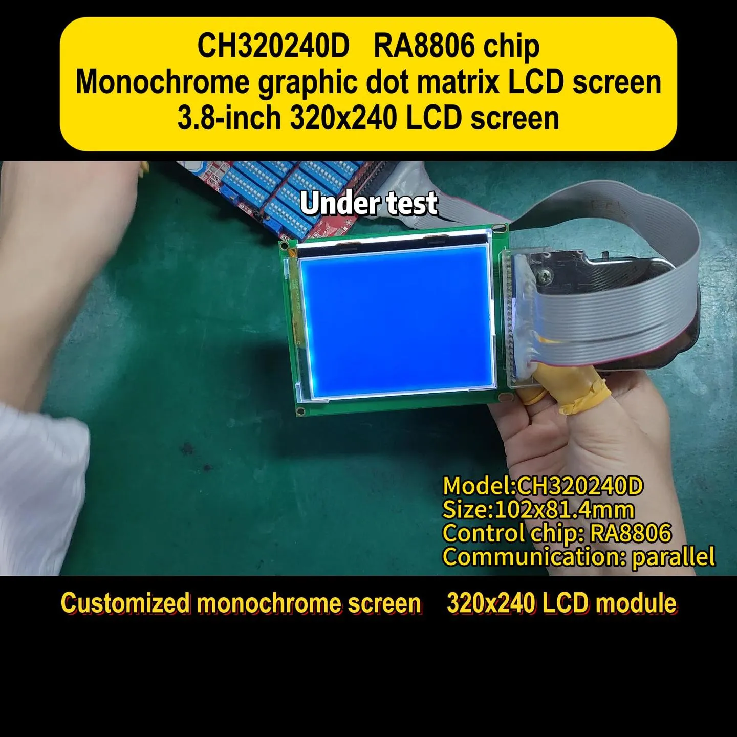 Module LCD CH320240D Chip on Glass 320x240