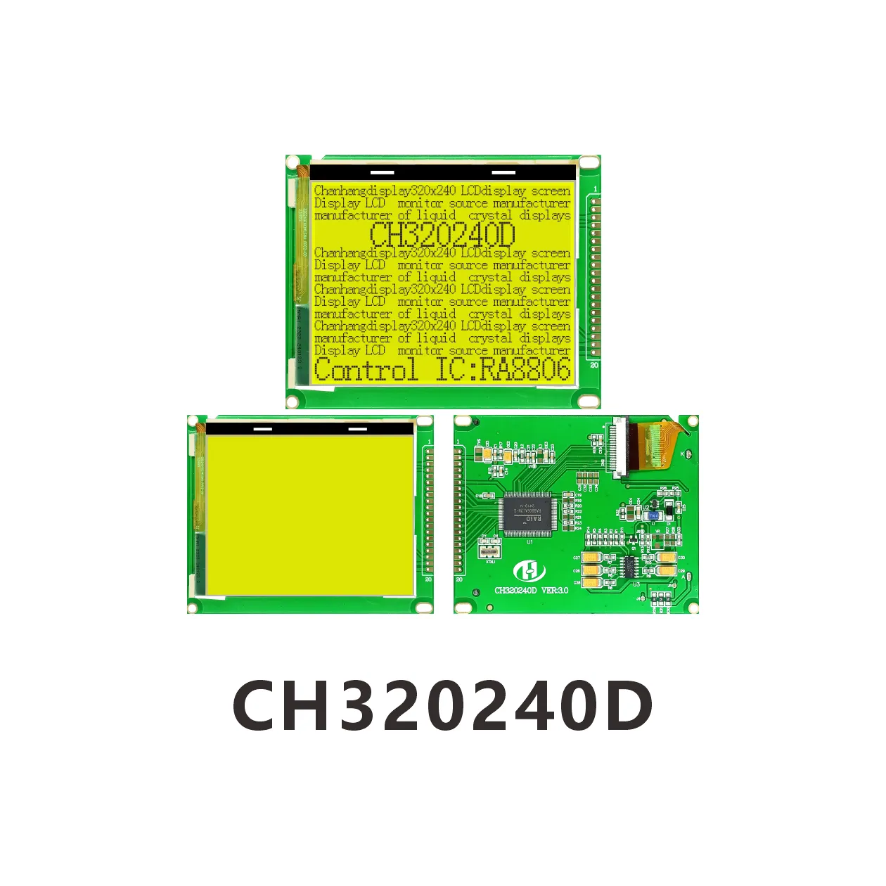 Module LCD CH320240D Chip on Glass 320x240