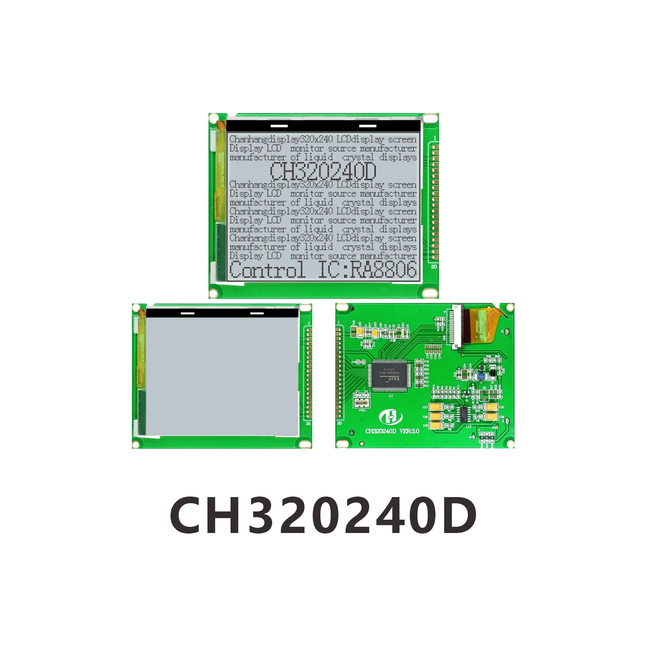Module LCD CH320240D Chip on Glass 320x240