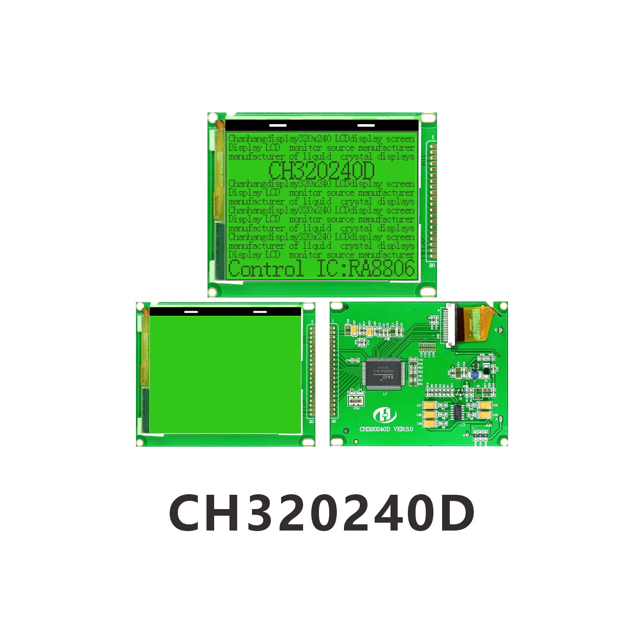 Module LCD CH320240D Chip on Glass 320x240