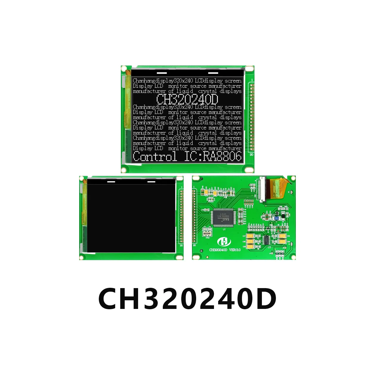 Module LCD CH320240D Chip on Glass 320x240