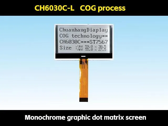 CH6030C-L  cog lcd 12864