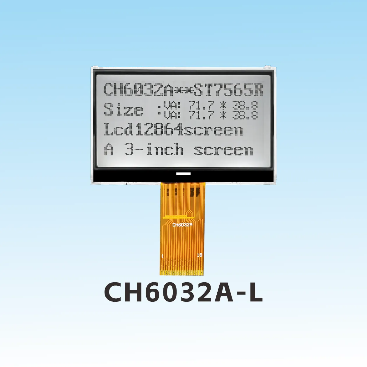 CH6032A-L  cog lcd 12864