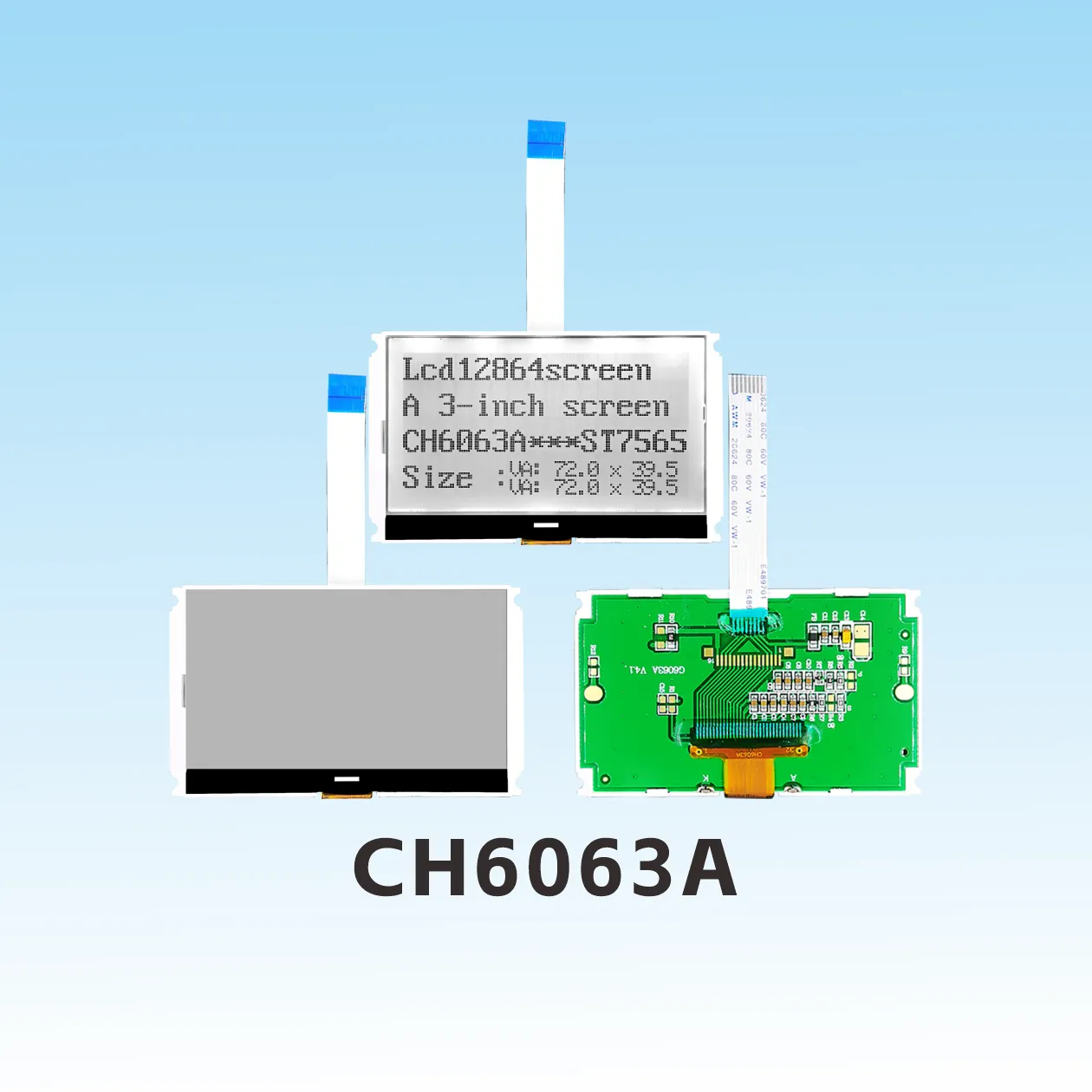 CH6063A  Serial port   128x64 lcd