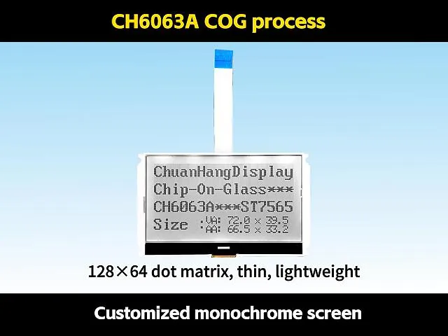 CH6063A  Puerto serial   128x64 lcd
