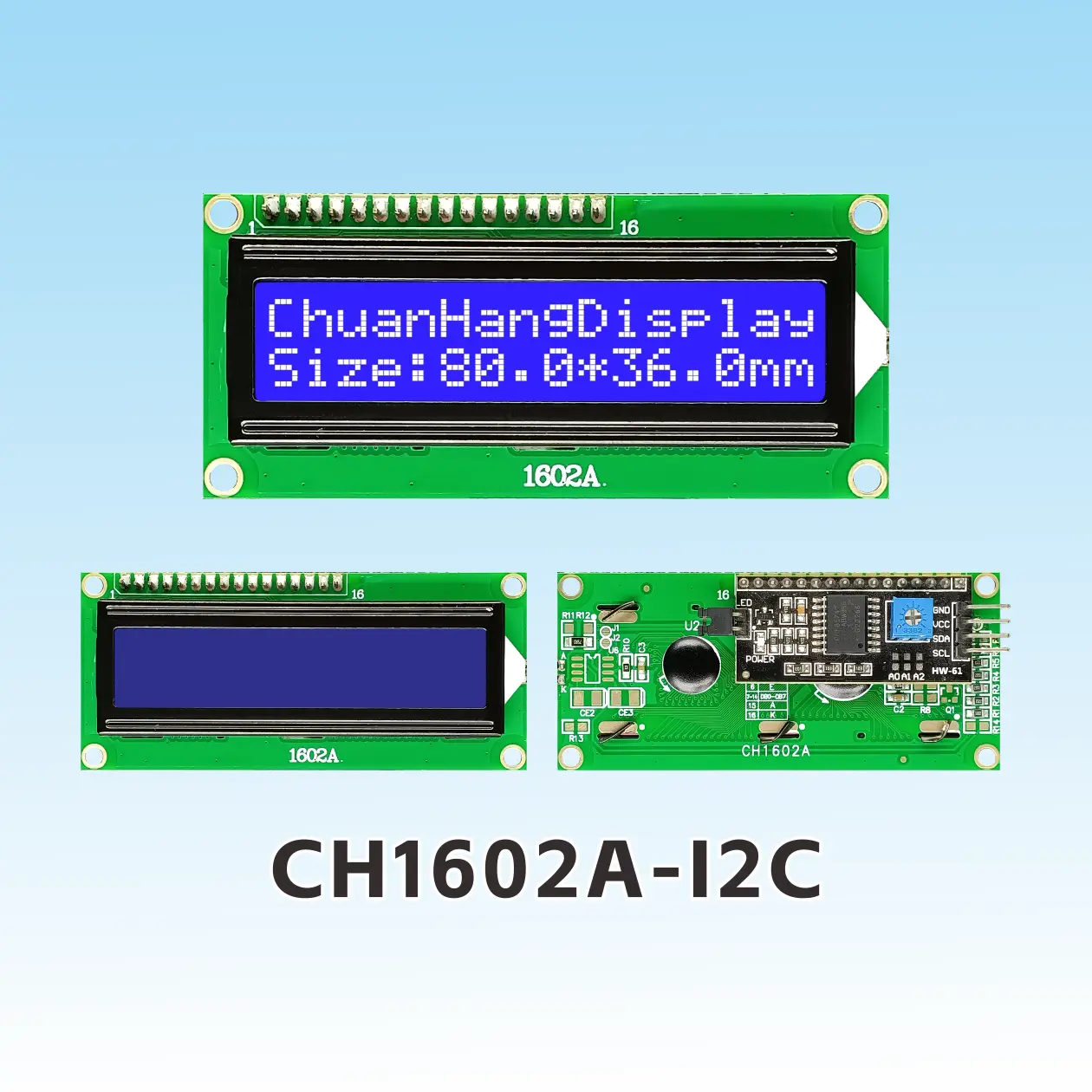 CH1602A-I2C