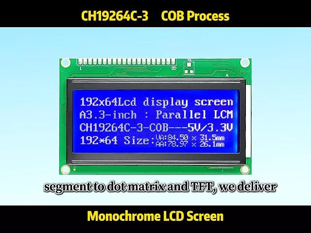 CH19264C-3 192x64 LCD Graphic Displays