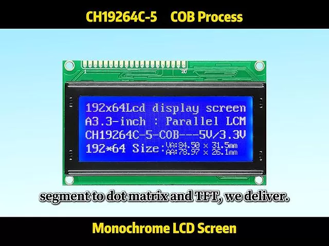 CH19264C-5 Affichages graphiques LCD 192x64