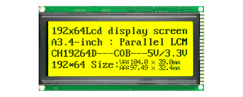 CH19264D 192x64 LCD Grafikdisplays