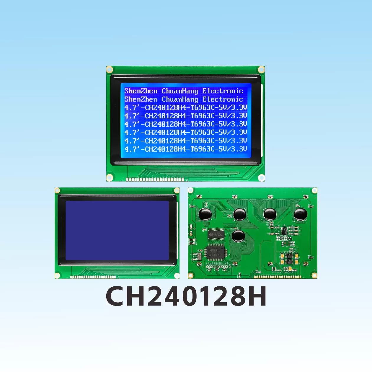 CH240128H4 Chip-on-Board-LCD-Modul 240x128