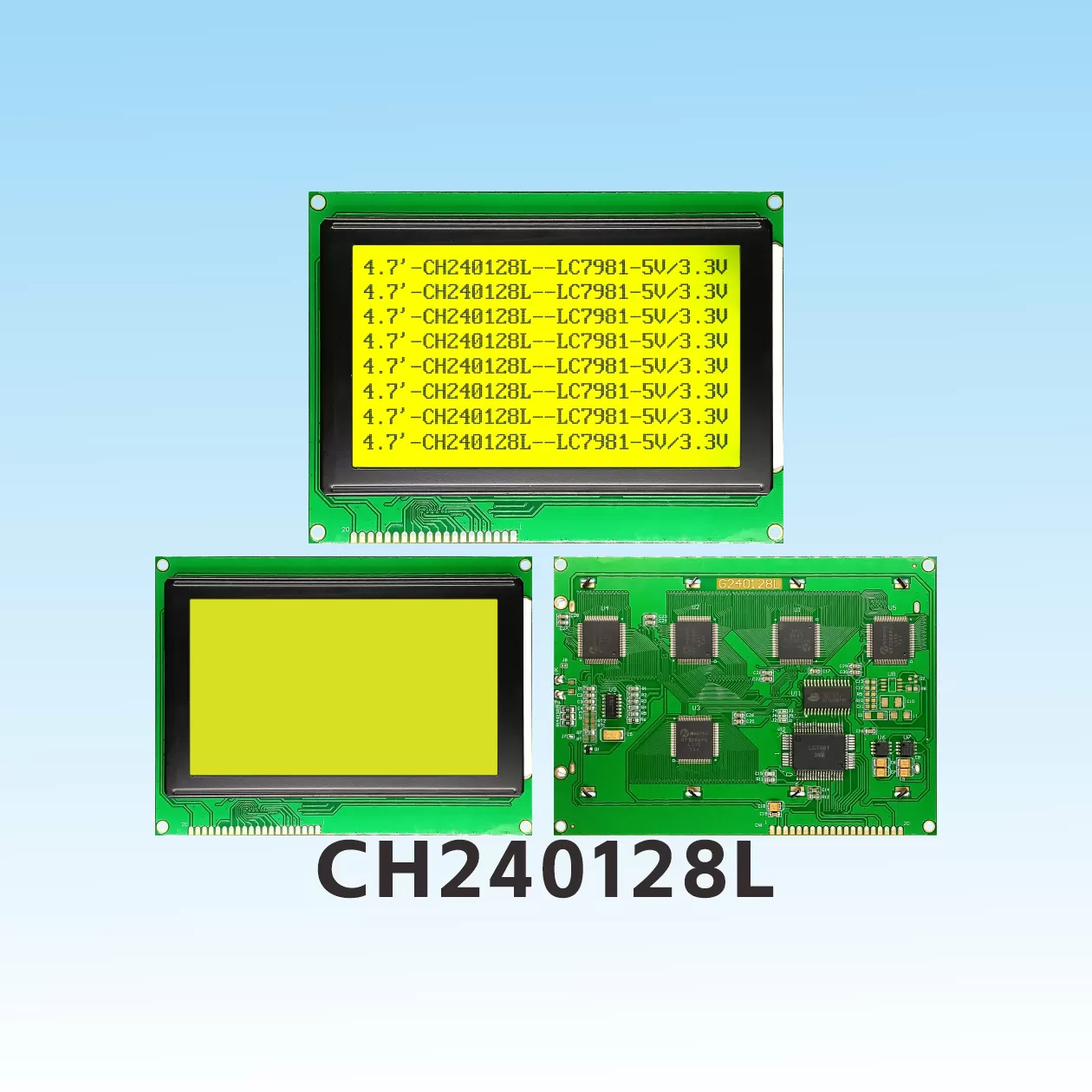 CH240128L   LCD-Modul 240x128 mit PCB