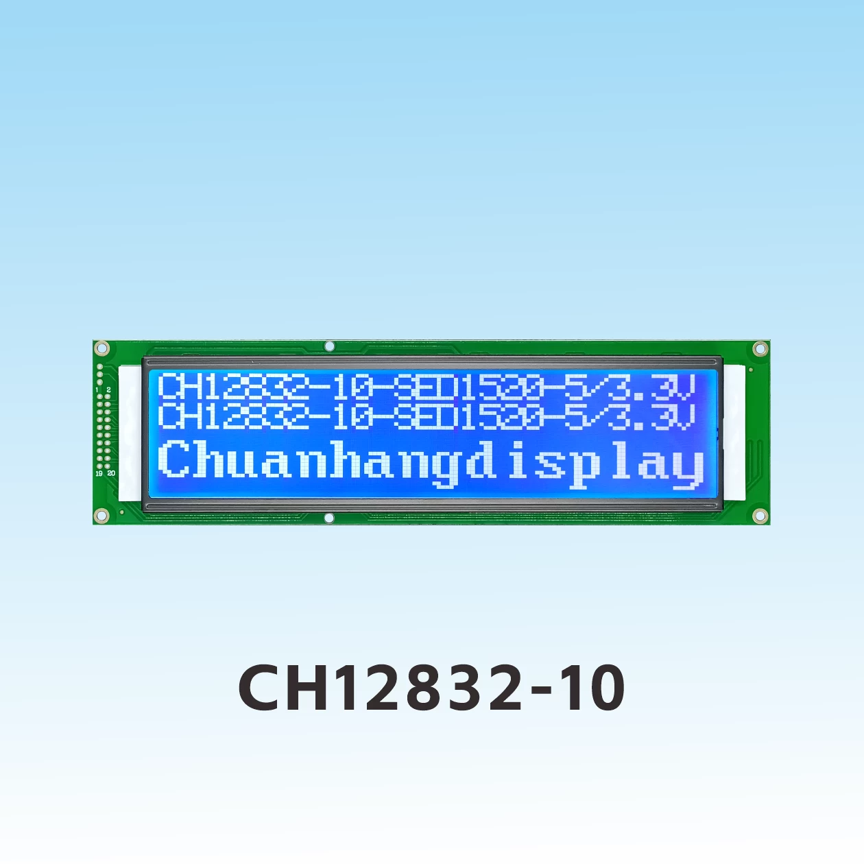CH12832B-10 Graphic LCD 128x32, AIP31066 LCD