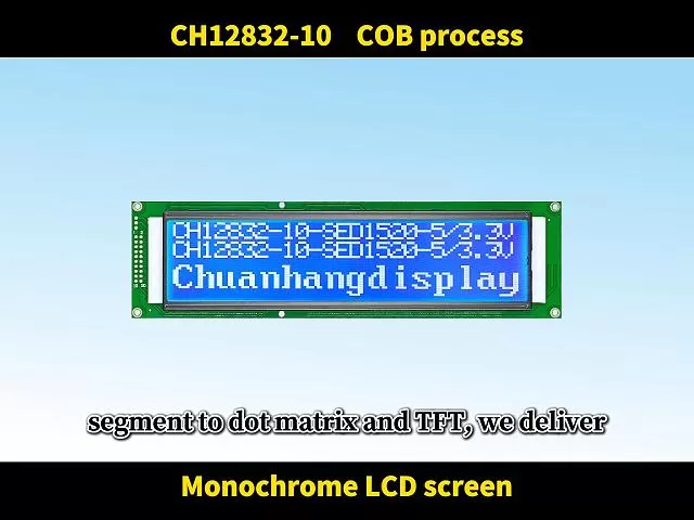 CH12832B-10 Graphic LCD 128x32, AIP31066 LCD