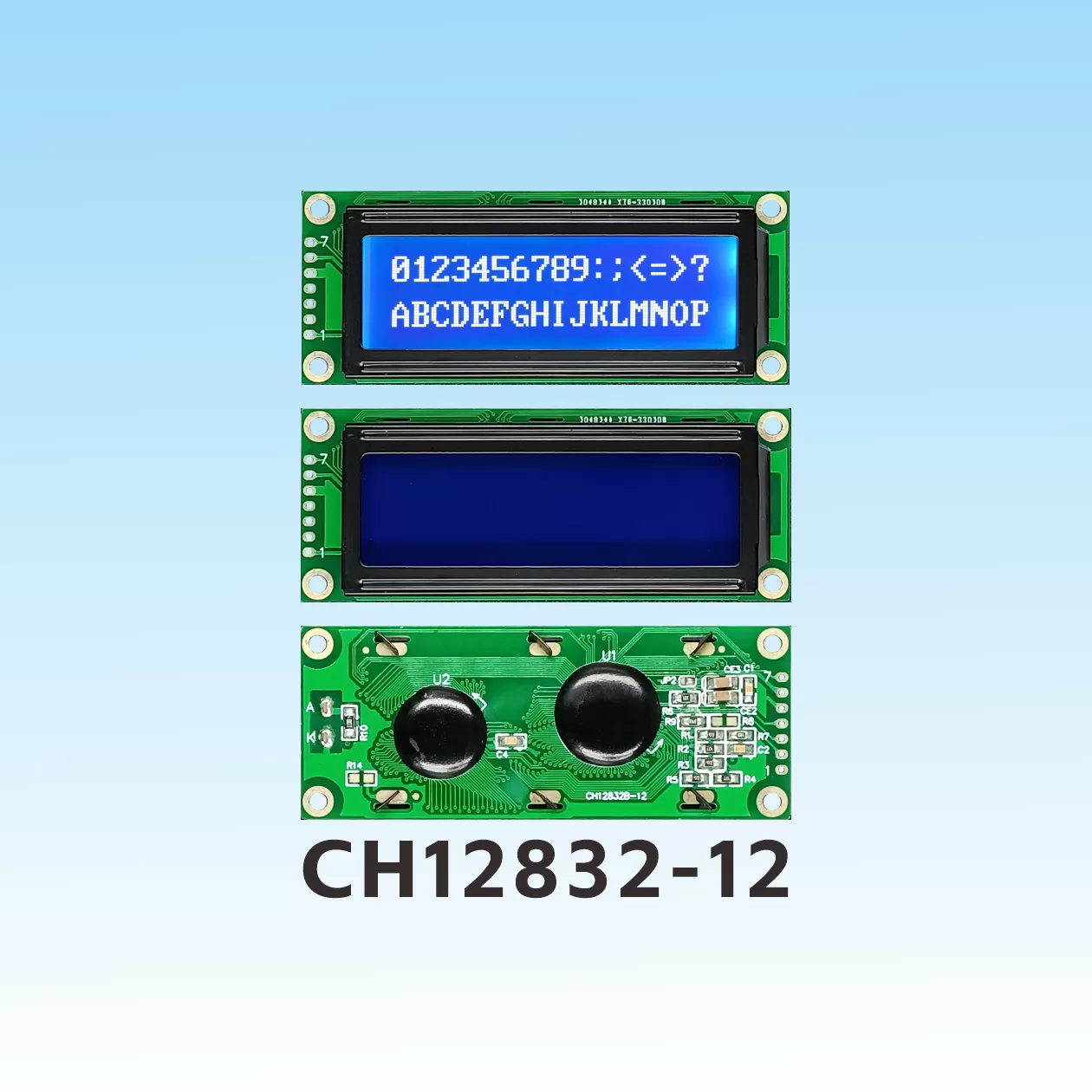 CH12832B-12 Graphic LCD 128x32, AIP31066 LCD