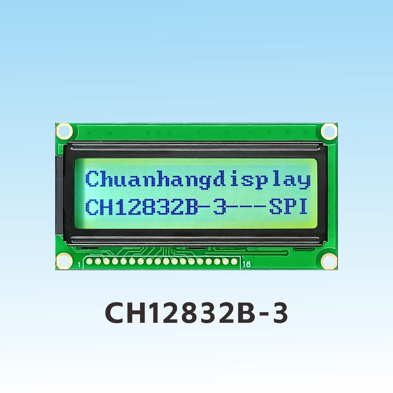 CH12832B-3 128x32 Graphic COB LCD Display