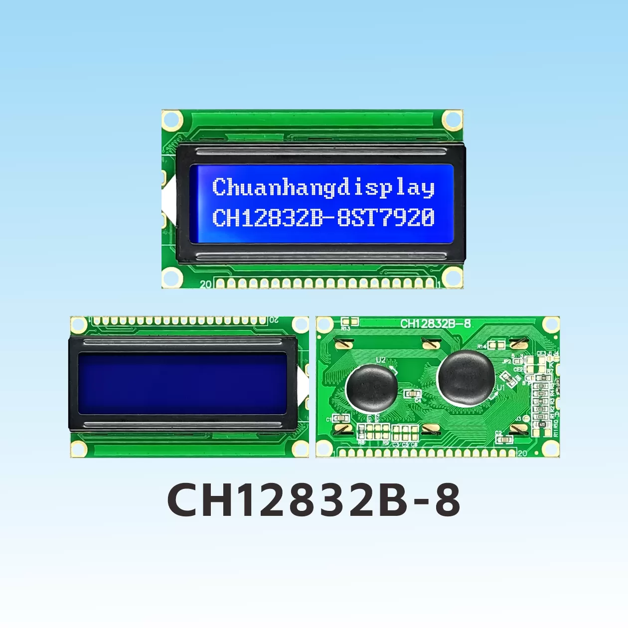 CH12832B-8 128x32 Graphic LCD Display (AIP31066)