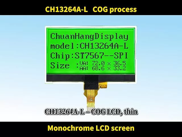Module LCD graphique COG CH13264A-L
