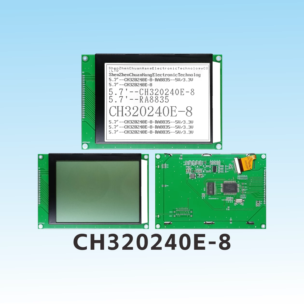 CH320240E-8 COG Graphic LCD Module