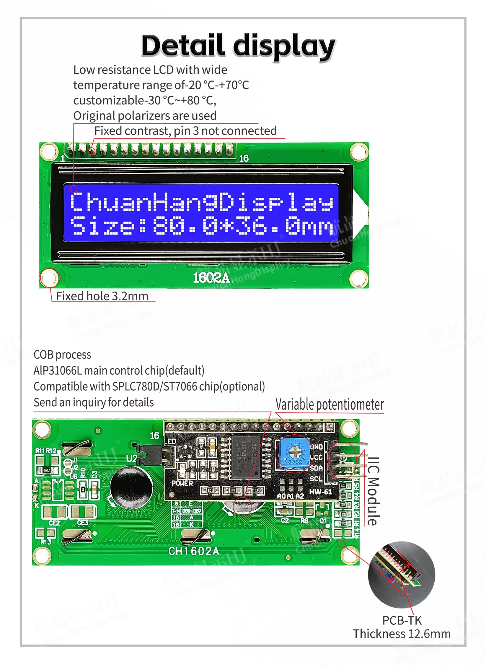 CH1602A-I2C CH1602A-I2C