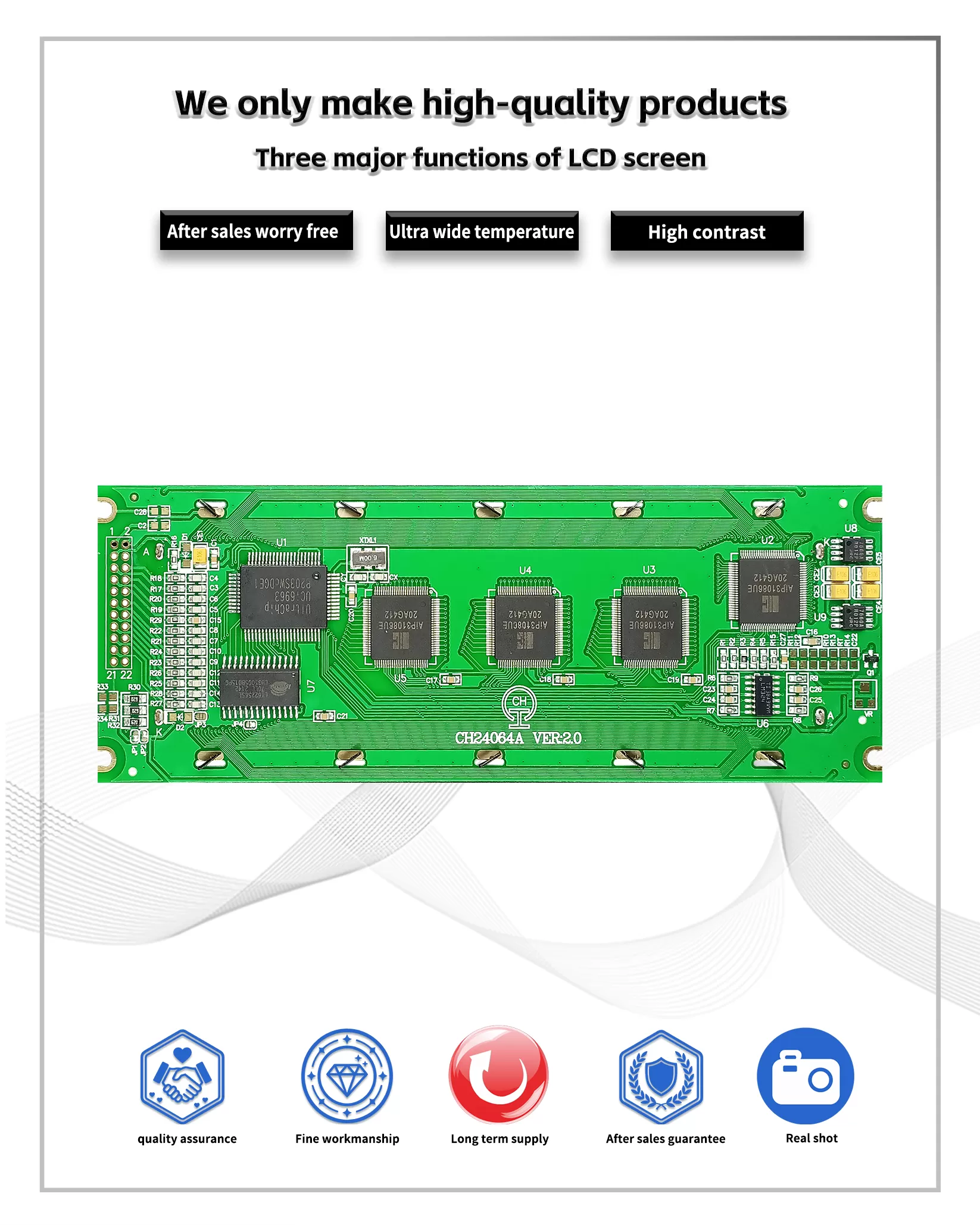 CH24064A 240x64 Affichage LCD T6963C/UC6963 IC