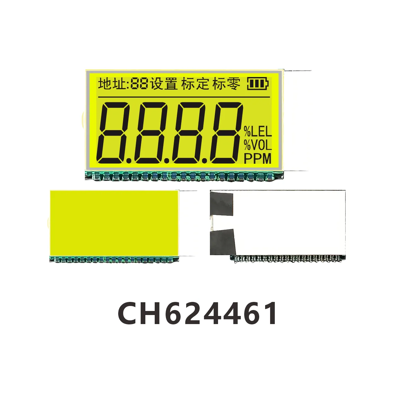 CH624461Instrumento de monitoreo y detecci&oacute;n de contaminaci&oacute;n del aire Pantalla LCD
