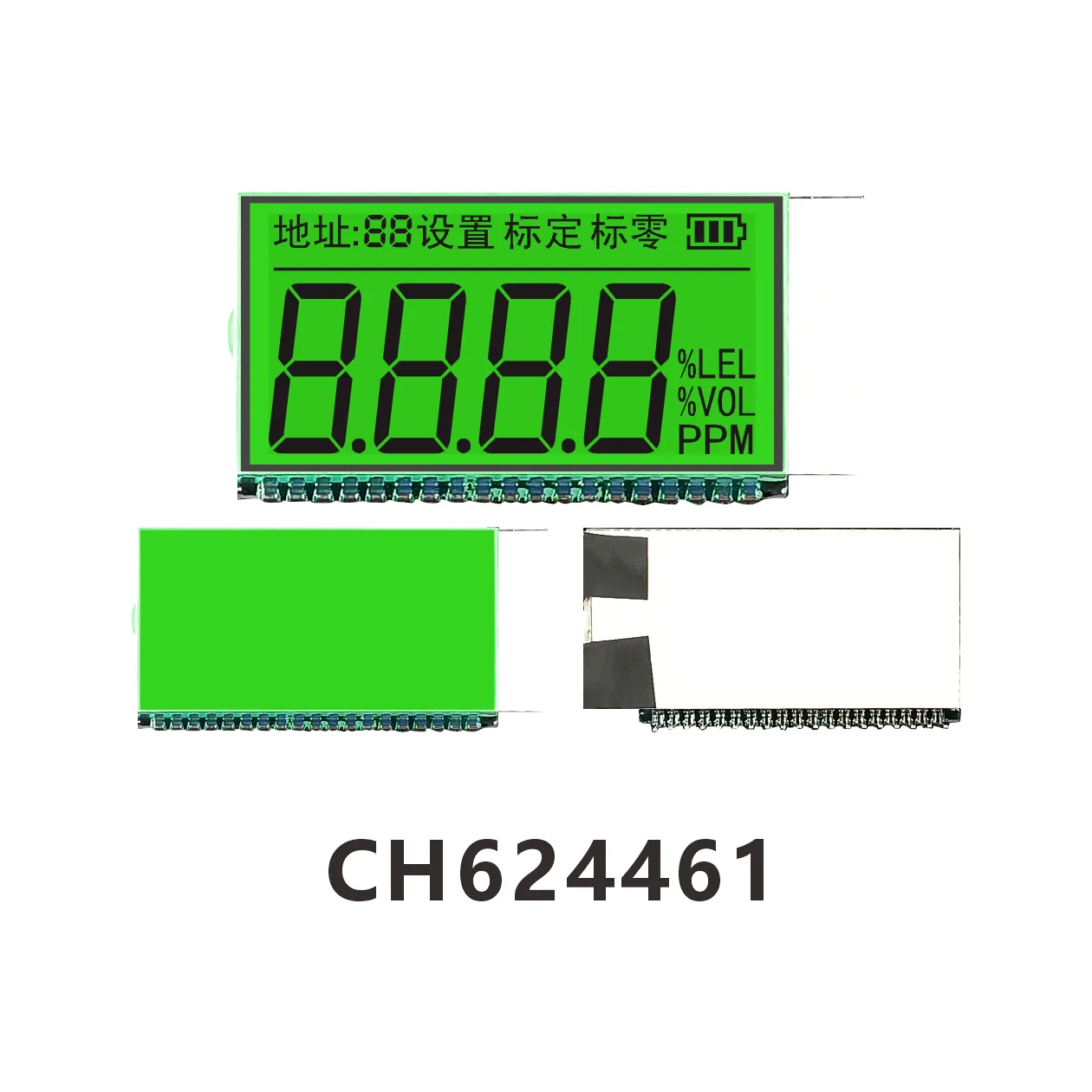 CH624461Instrumento de monitoreo y detecci&oacute;n de contaminaci&oacute;n del aire Pantalla LCD