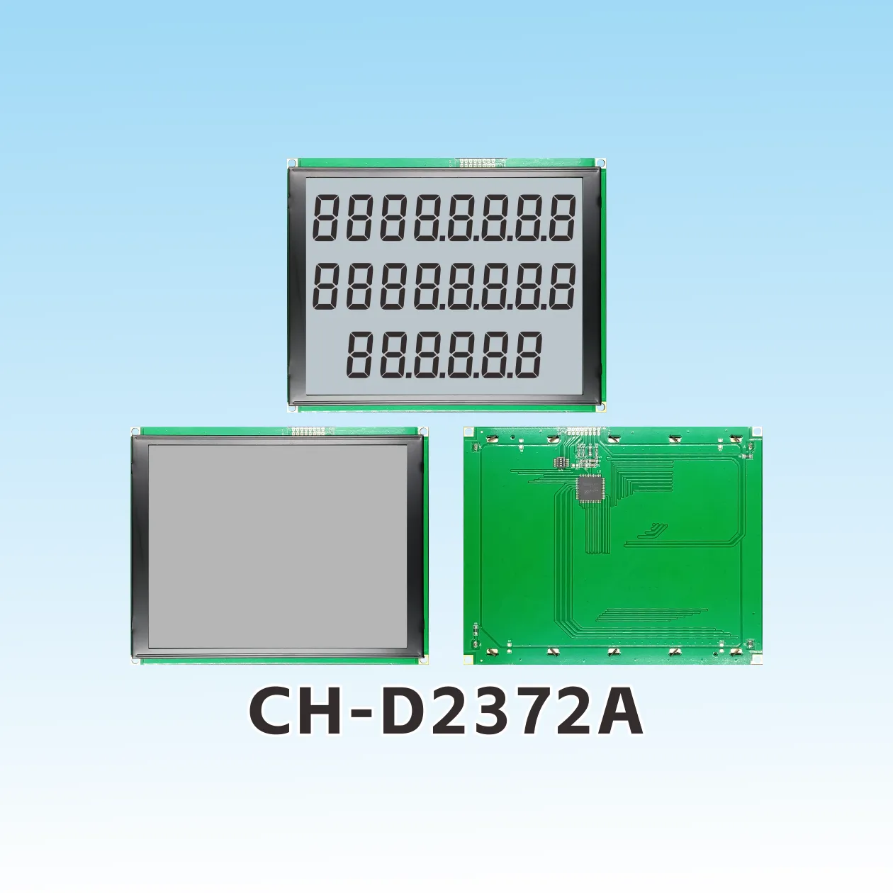 CH-D2372A la pantalla de siete segmentos